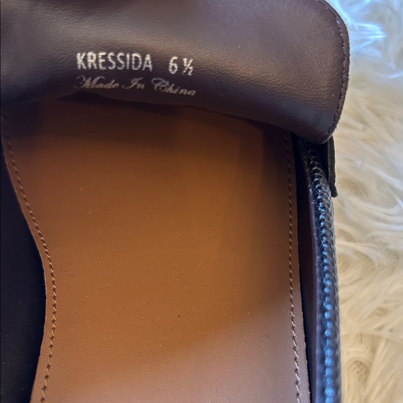 Donald J. Pliner Dark Brown Suede Tassel Loafer with Textured Band - Picture 11 of 14